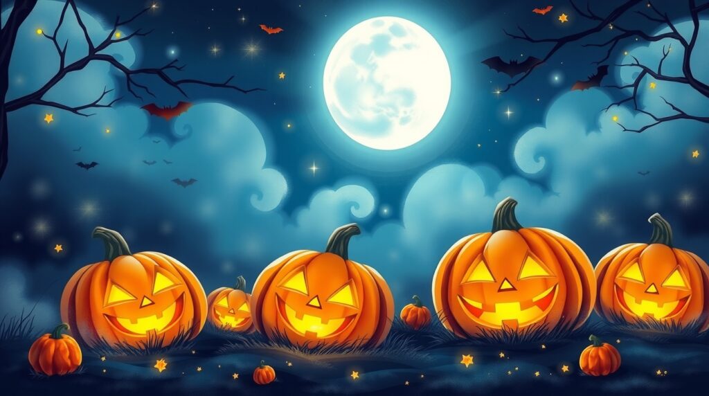 Illustration de citrouilles d'halloween