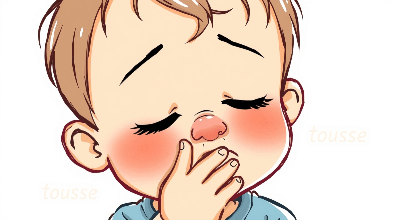 Illustration d'un enfant qui tousse